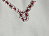 Silver and Red Chainmaille  N112369