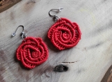 Rose-shaped earrings