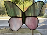 Stained glass butterfly suncatcher