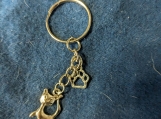 Strutting cat keychain
