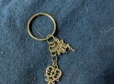 Whimsical key and fairy keychain