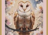 Barn Owl Cross Stitch Pattern