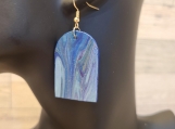 Blue designer earrings