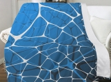 Blue Lightning Soft Polyester Premium Fleece Blanket
