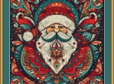 Christmas Santa Cross Stitch Pattern