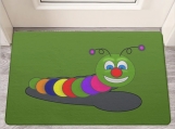 Colorful Inch Worm Door Mat | Rubber