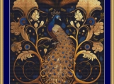 Decorative Peacock Cross Stitch Pattern