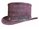 El Dorado Distressed Leather Top Hat