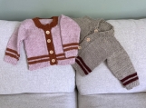 Hand knitted baby cardigan 9-12 months