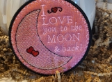 I love you to the moon and back coasters