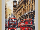London Buses Cross Stitch Pattern