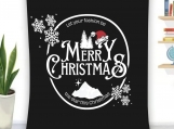 Merry Christmas Single-Side Printing Flannel Blanket