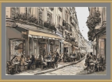 Street In Paris Cross Stitch Pattern