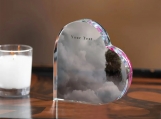 Written in the Clouds Heart Shaped Acrylic Desktop Ornament