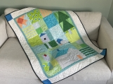 Baby quilted blanket or Playmat