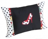 Girly Red Black and White Polka Dot Pillow for Layla Grace Fund Raiser.