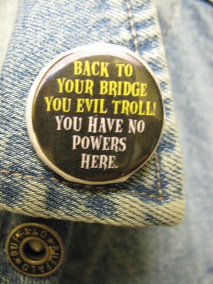 Evil troll button 