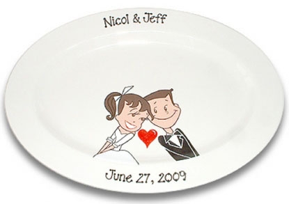 Starry eyed couple wedding signature platter