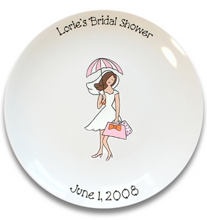Bridal shower girl signature platter