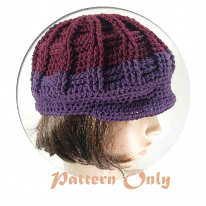 Newsboy Crochet Hat pattern