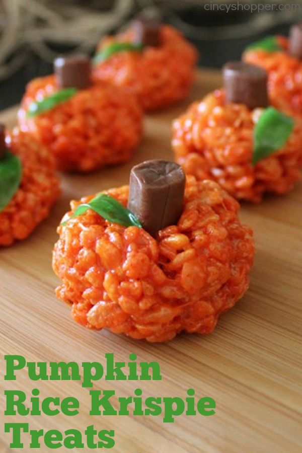 pumpkin crispy treats