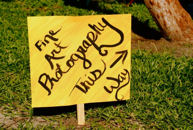 Fair Sign: "Fine Art Photography This Way"