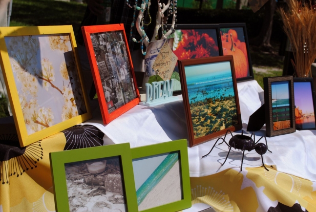 Table at local crafts festival