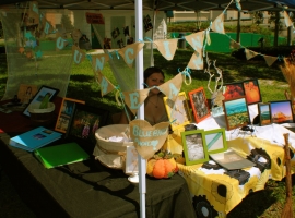 Our table at the Local Crafts festival