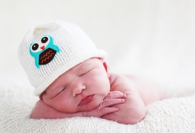 Baby knit beanie hat