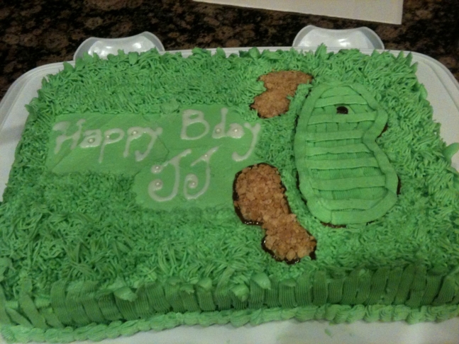 golf themed cake