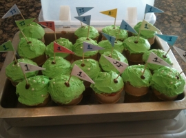 golf themed cupcakes