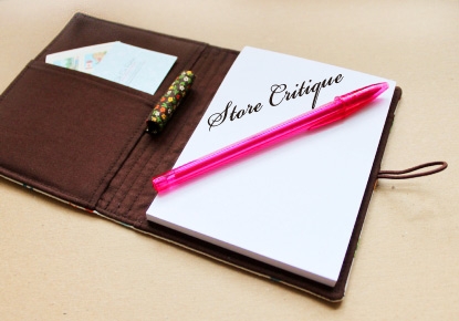 Open Notebook with a pen