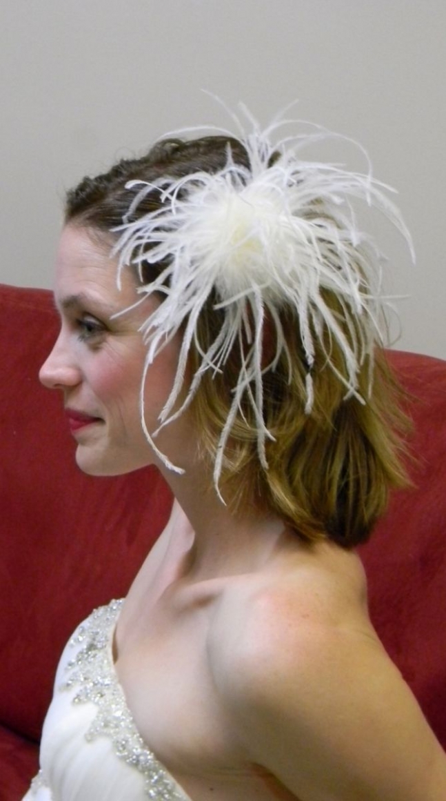 Maribu and Ostrich Feather Fascinator