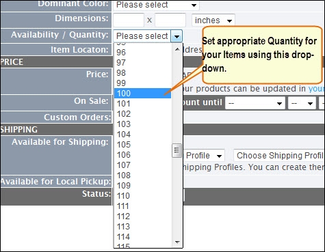 Change Quantity of products.