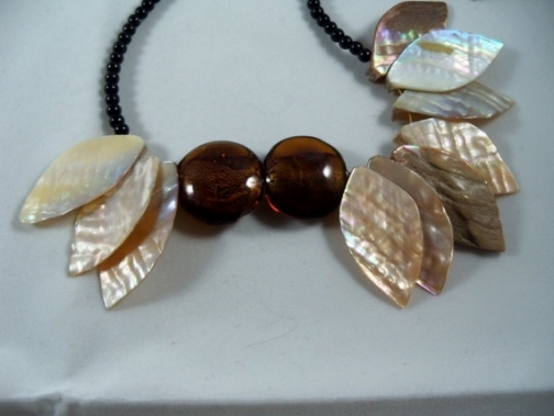 Shell beaded necklace