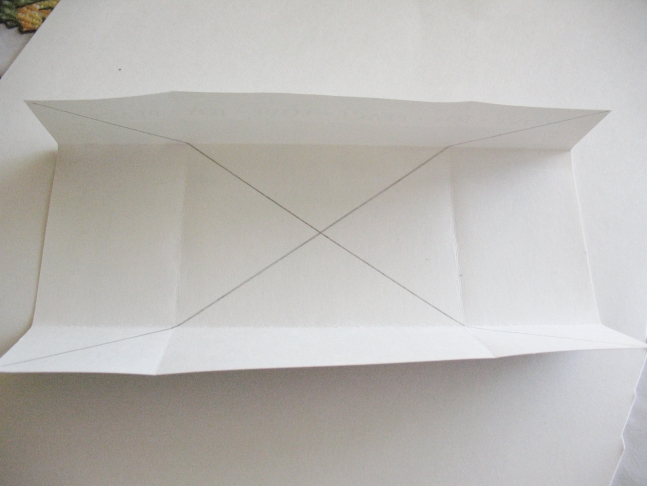 Folded card piece