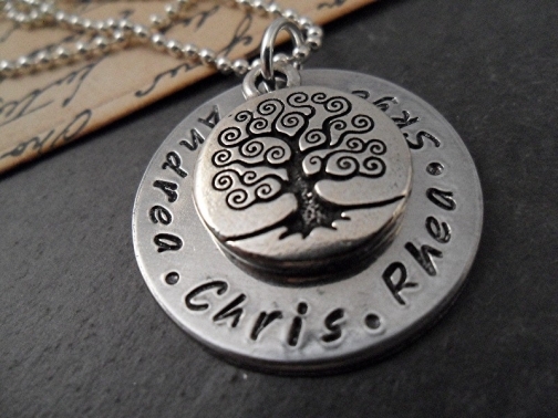 handstamped necklace