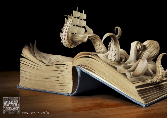 Octopus Book Art | Anagram Bookshop.
