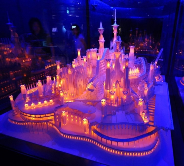 Stunning Paper Craft Castle On the Ocean