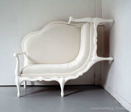 Unusual corner sofa called �Canape�. 