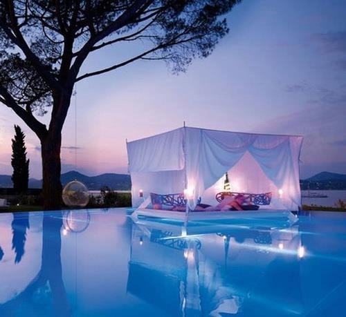 Floating Canopy Bed , France.