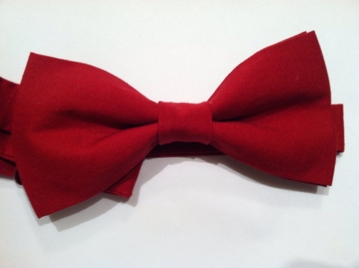 Mens, boys, womens classic red bow tie // Wedding bow tie.