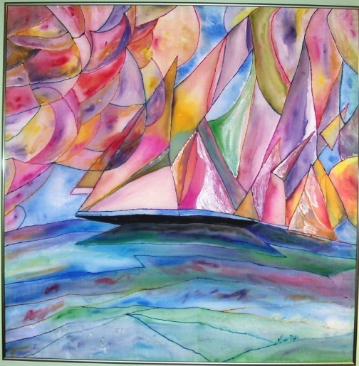 Fine Art, Original Painting,Fickle Winds~Silk Painting, from iCraft