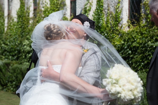 Angie on her son's wedding day