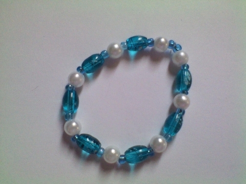 Turquoise and pearls bracelet by Dawn's Creations on iCraft