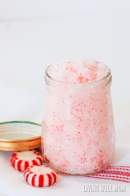 Peppermint sugar scrub DIY