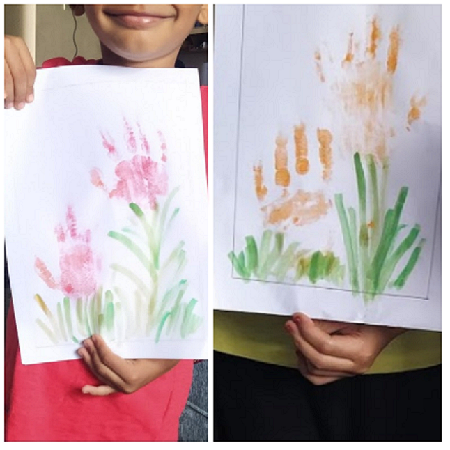 Hand painting online for kids