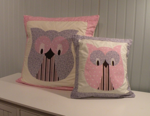 Owl Pillows, set of 2