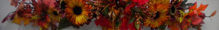 One of-a-kind silk floral arrangements, wreaths, candle center pieces, beaded fashion jewelry, knitted and crocheted scarves