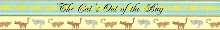 The Cat's Out of the Bag stocks one of a kind handbags, totebags, fabric jewelry as well as fabric greeting cards!